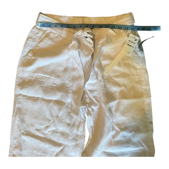 CASLON white belted linen pants - Picture 13 of 14